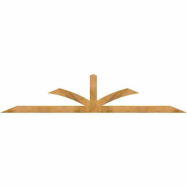 Ekena Millwork Richland Rough Sawn Timber Gable Bracket, Western Red Cedar, 108"W x 22"H x 2"D x 4"F, 5/12 Pitch GBW108X22X0204RIC00RWR - main